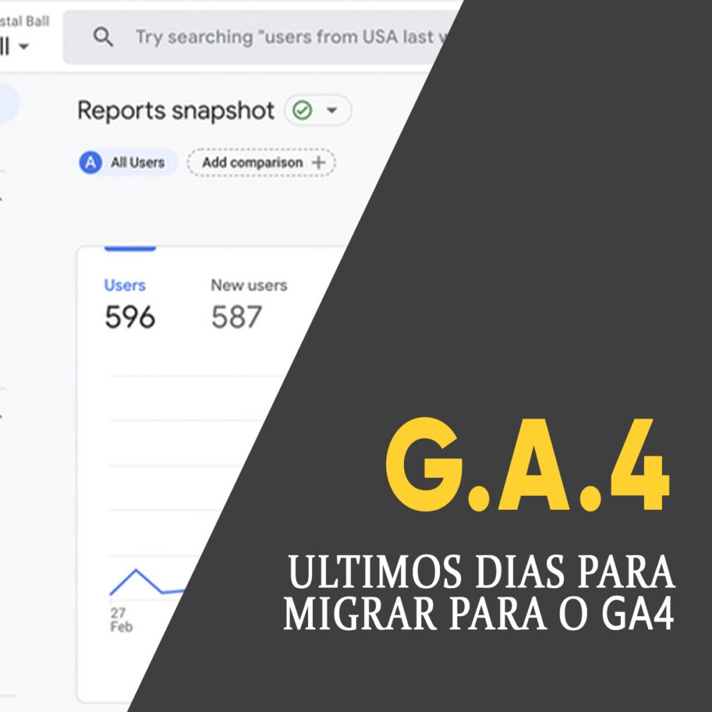Google anunciou o fim do Analytics Universal, Veja migrar para o GA4 AGNC Agência de Marketing Fim do Analytics Universal, Veja migrar para o GA4 Com o fim do Google Analytics Universal o seu site pode perder dados e gráficos analíticos. Saiba como migrar para o GA4. Passo a passo.