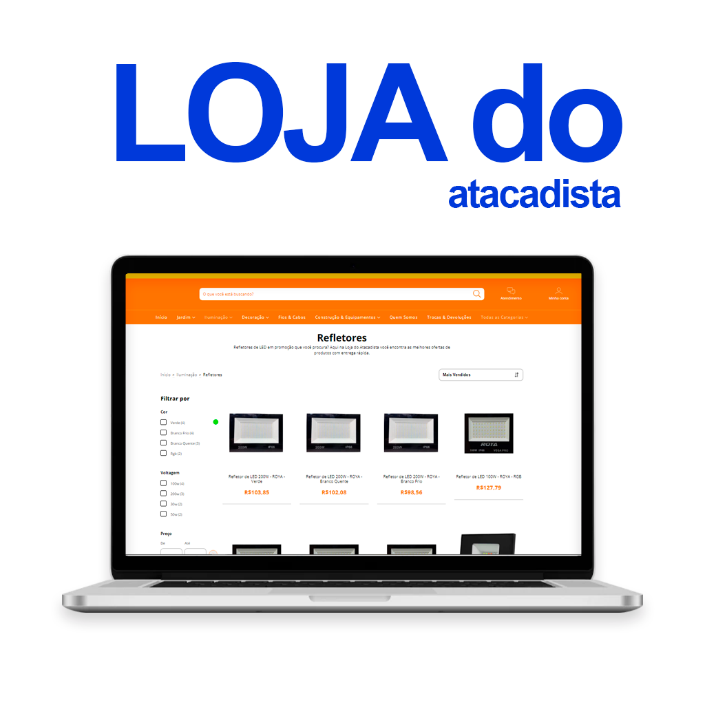 portifolio site lojado atacadista AGNC - Agência de Marketing