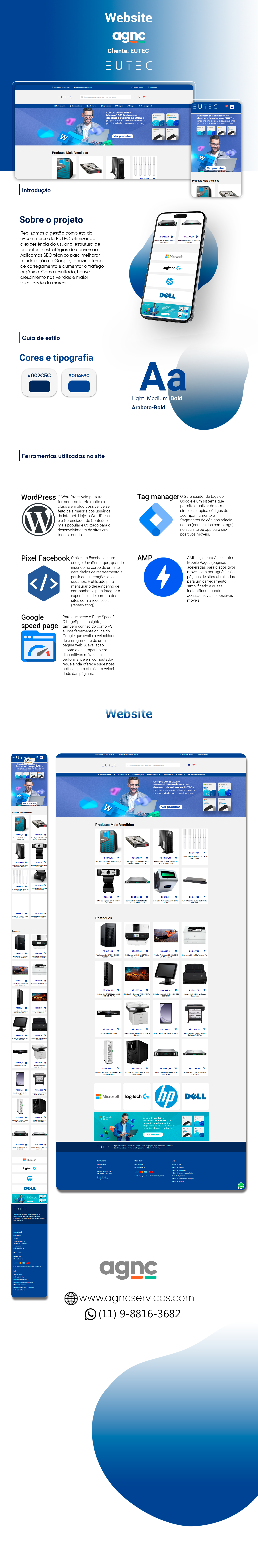 portifolio de site EUTEC AGNC - Agência de Marketing
