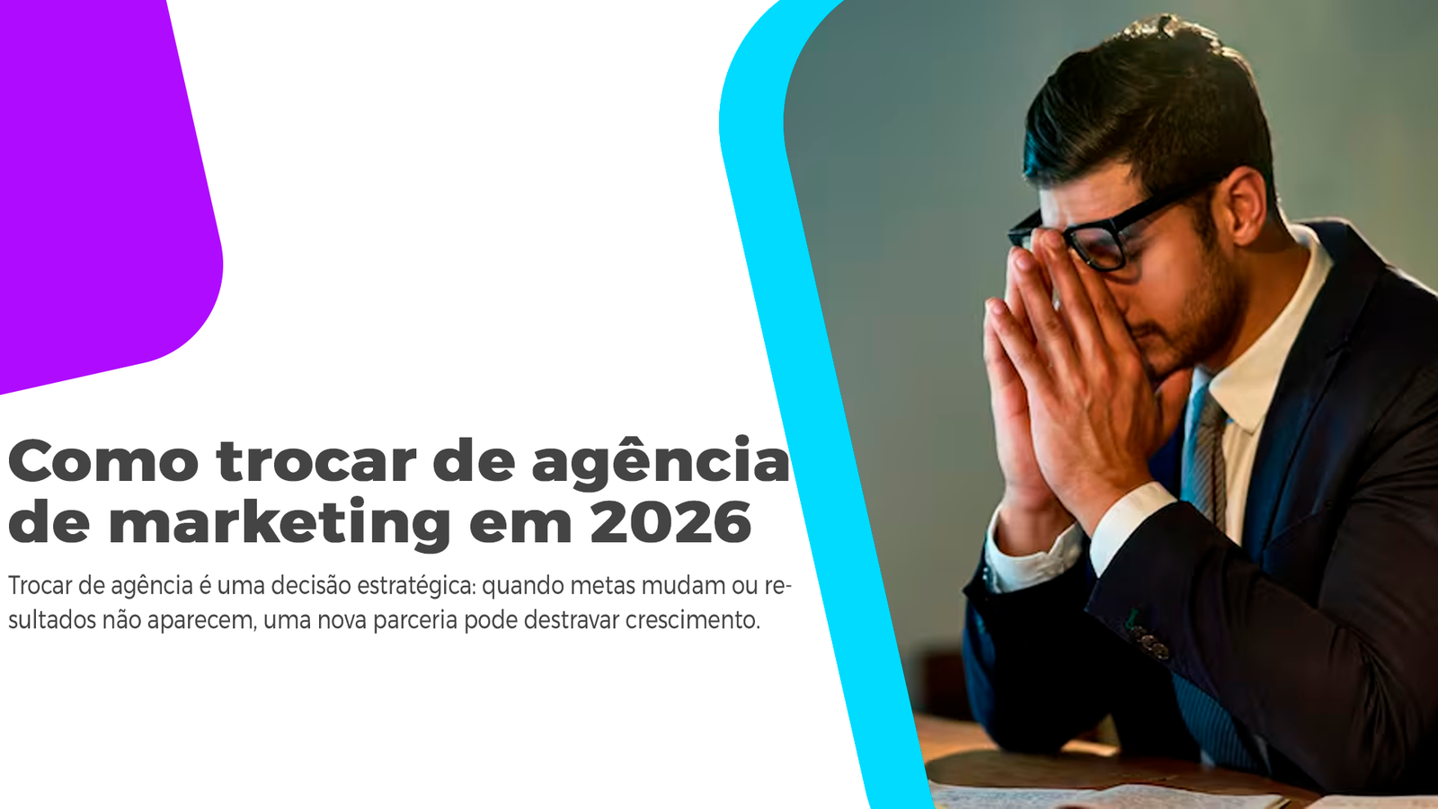 Como Trocar De Agência De Marketing Em 2026? Guia Seguro Passo a passo para trocar de agência de marketing em 2026 sem perder dados e resultados. Guia de como escolher a melhor agência.