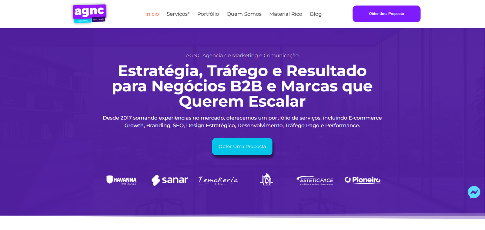 melhores-agencias-de-trafego-pago-em-2026-1 A AGNC atende empresas de todos os portes e segmentos em todo o Brasil, oferecendo também serviços integrados de SEO, inbound marketing, redes sociais, criação de sites, e-commerce e assessoria de imprensa.